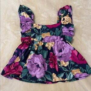 NWOT Janie and Jack Floral Blouse - Purple, Red, Yellow